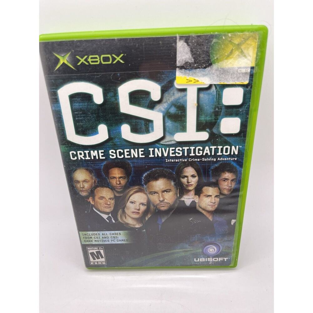 CSI: Crime Scene Investigation (Microsoft Xbox, 2004) (Free Shipping Deal) - CIB